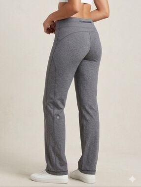Lululemon Athletica Womnes Size Large Grey Sweat Pants Yoga Track Pants Joggers